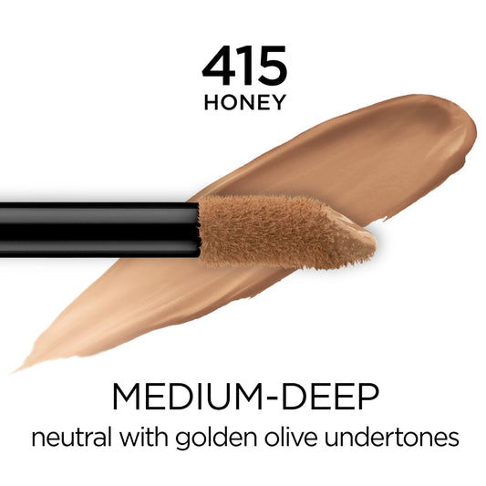 L'Oreal Paris applicator closeup demonstrating broad coverage in one stroke