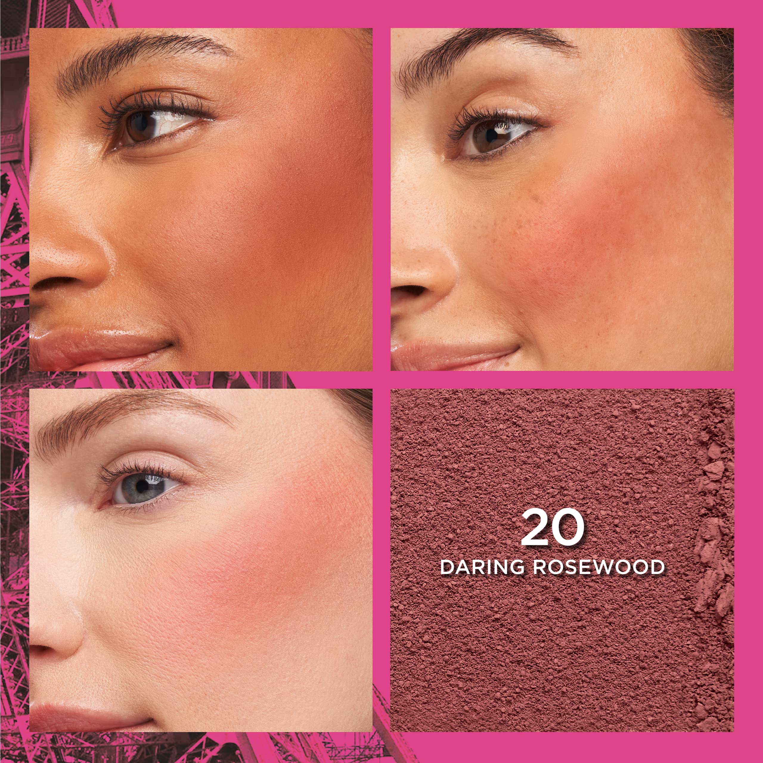 L'Oreal Paris close-up of powder texture revealing smooth, buildable pigment