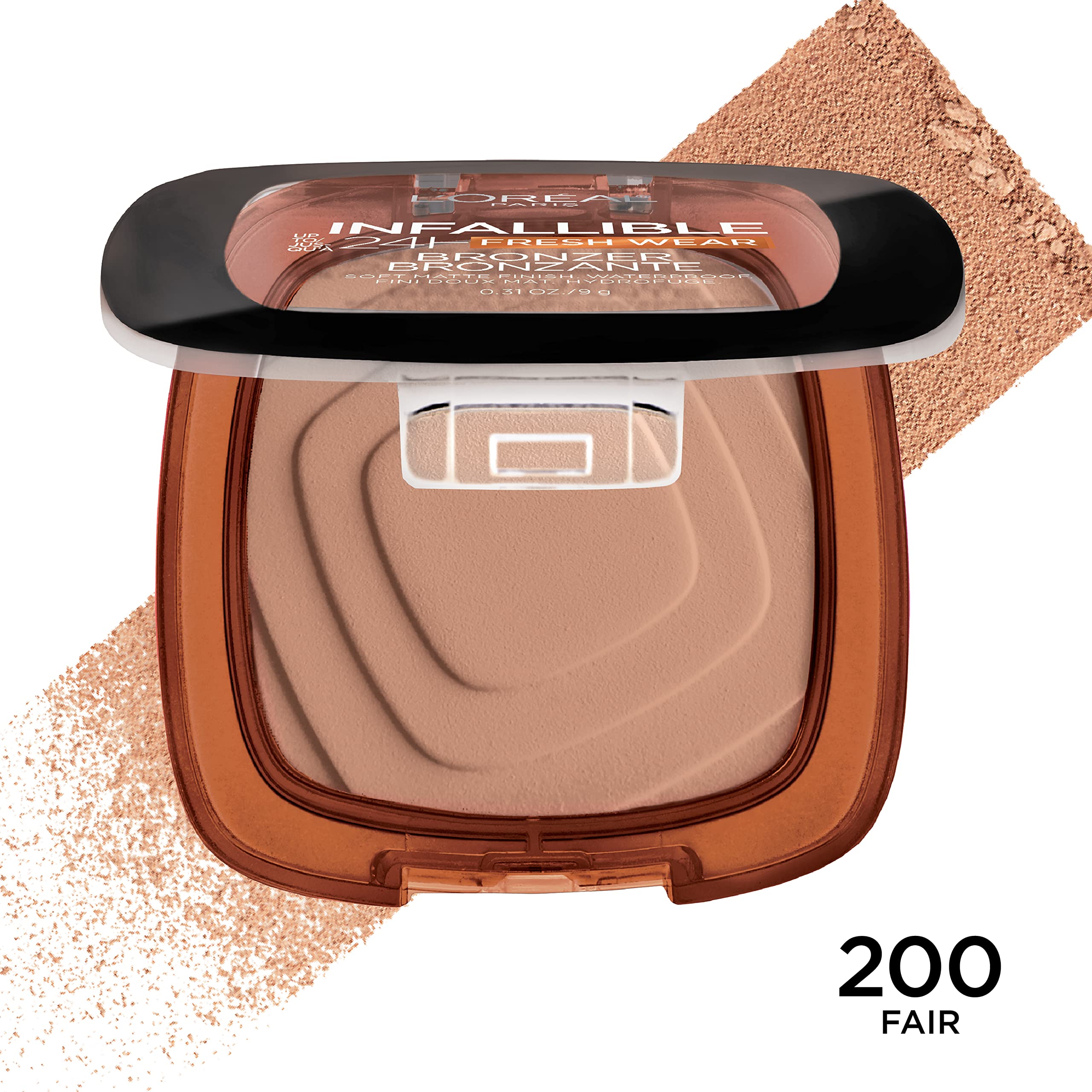 L'Oreal Paris swatch on arm illustrating buildable color and natural warmth