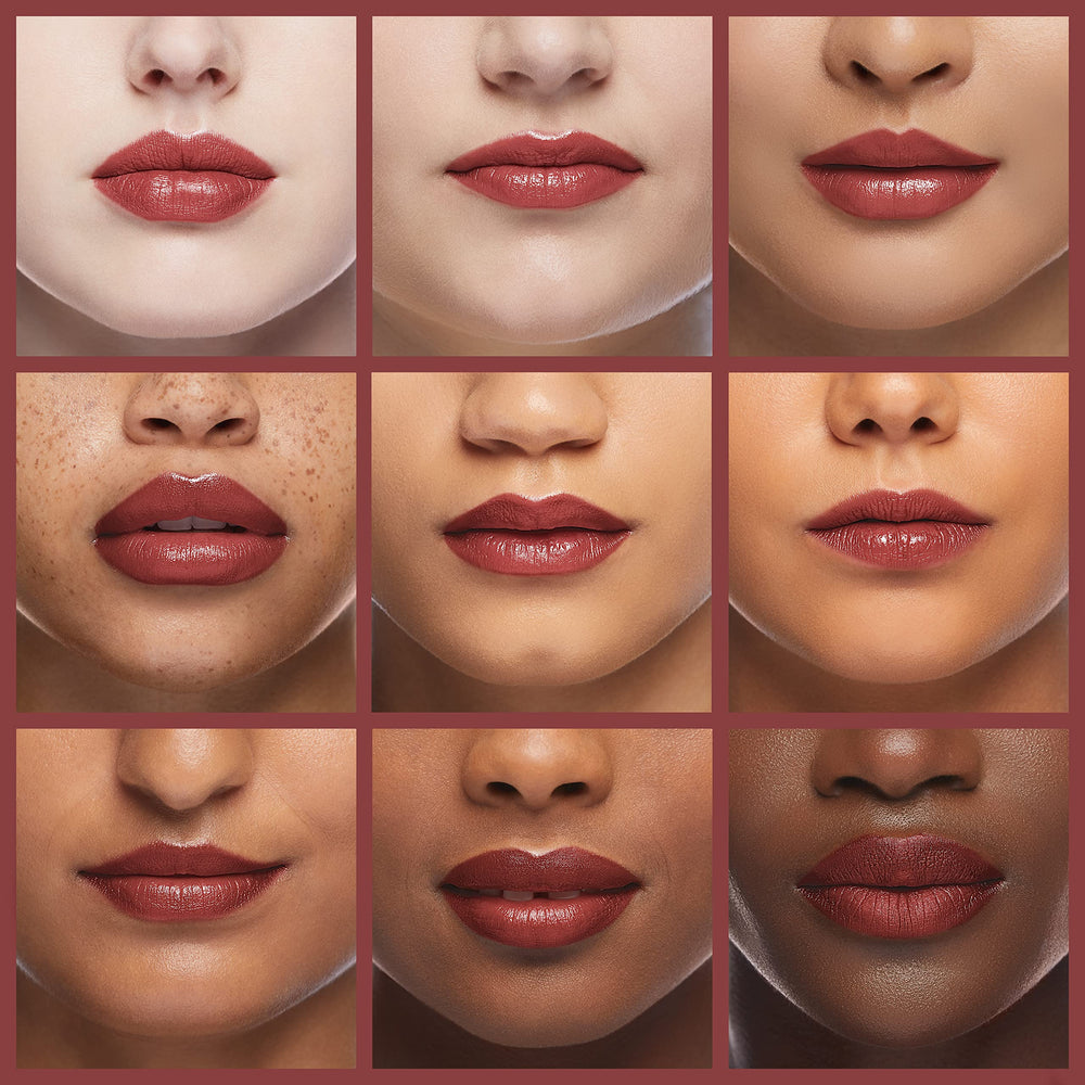 L'Oreal Paris Cherry Flash gloss applied on lips showing true color payoff