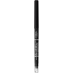 L'Oreal Paris Infallible front packaging showing black mechanical pencil and cap benefit long-wearing definition