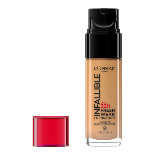 L'Oreal Paris bottle front packaging showing shade and label benefit