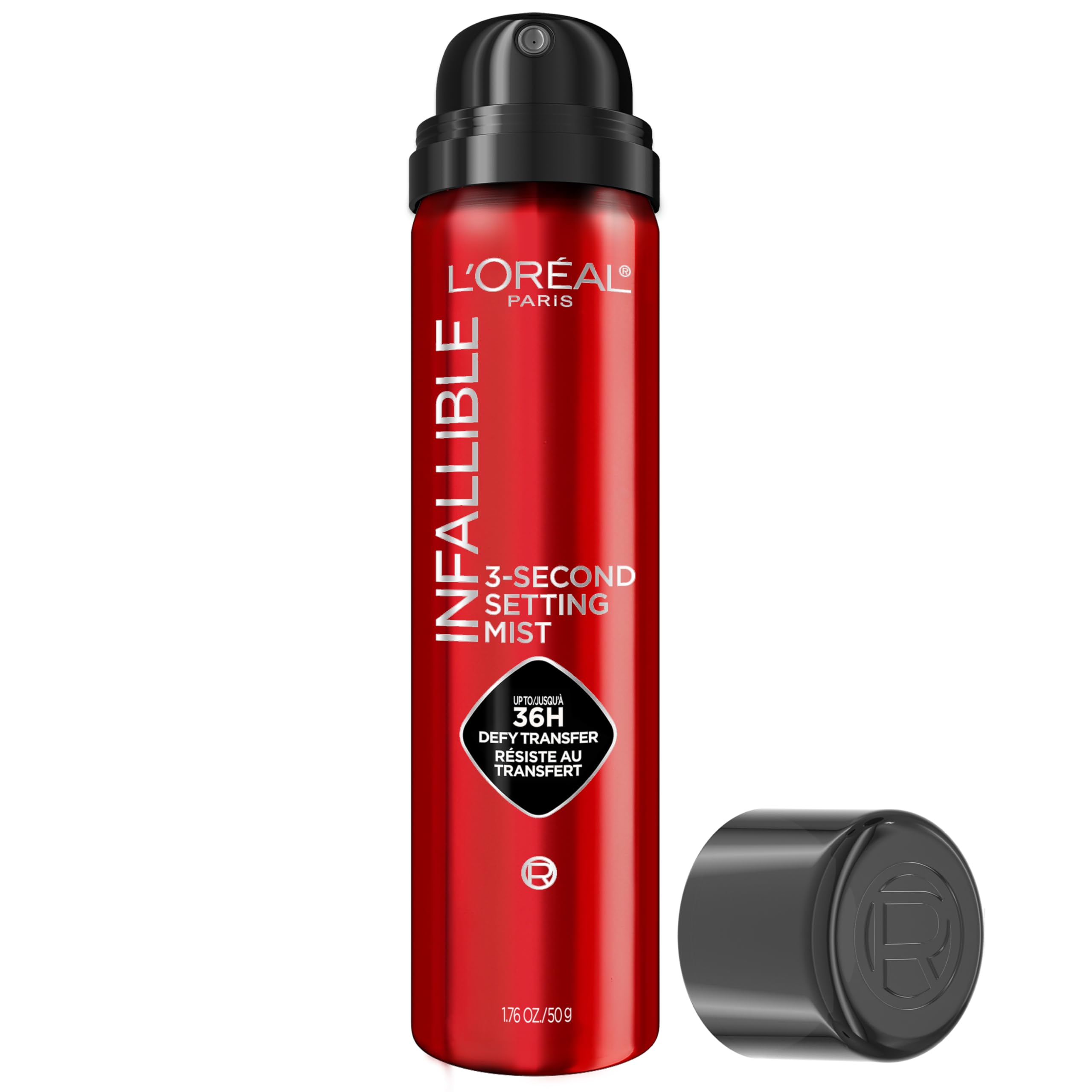 L'Oreal Paris front bottle view showing product branding and size benefits