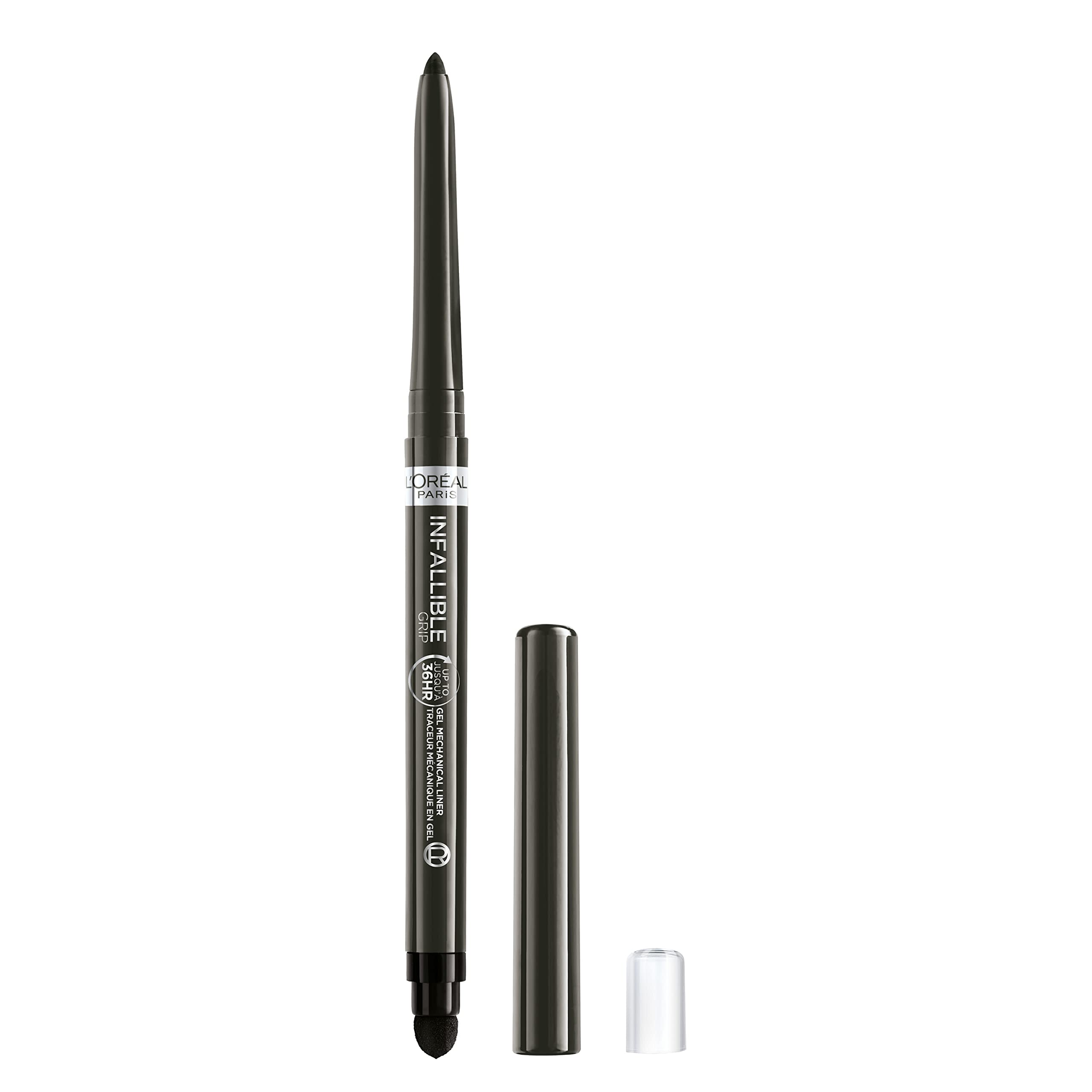 L'Oreal Paris front packaging view showing taupe grey shade and benefits