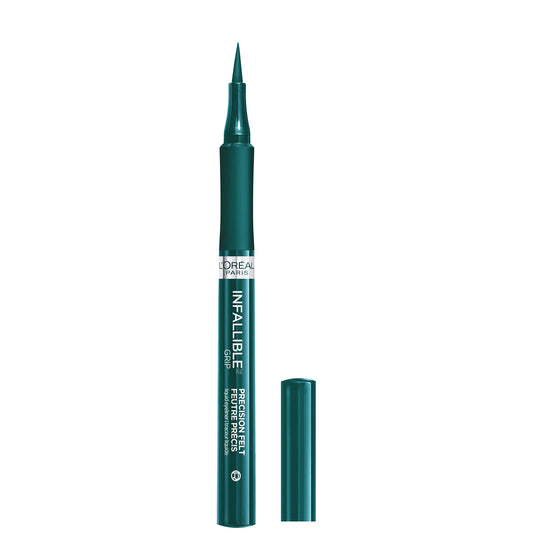 L'Oreal Paris front packaging showing eyeliner bottle and branding benefit precise control