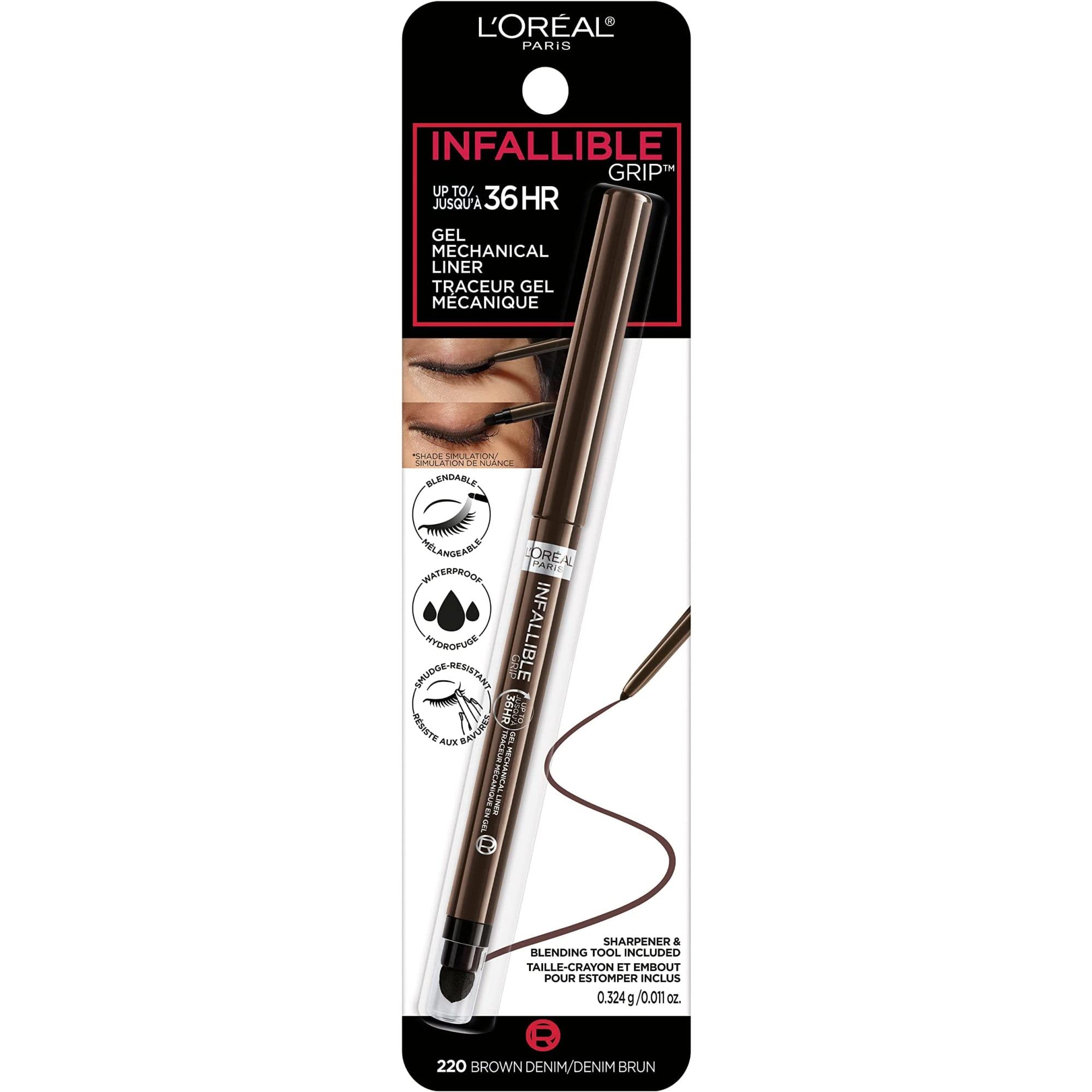 L'Oreal Paris close-up of gel tip showing smooth glide and precise application benefit