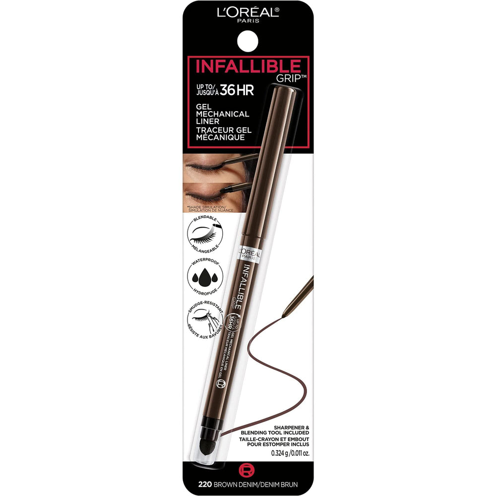 L'Oreal Paris close-up of gel tip showing smooth glide and precise application benefit
