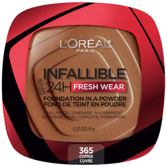 L'Oreal Paris compact front showing sleek packaging and reliable coverage