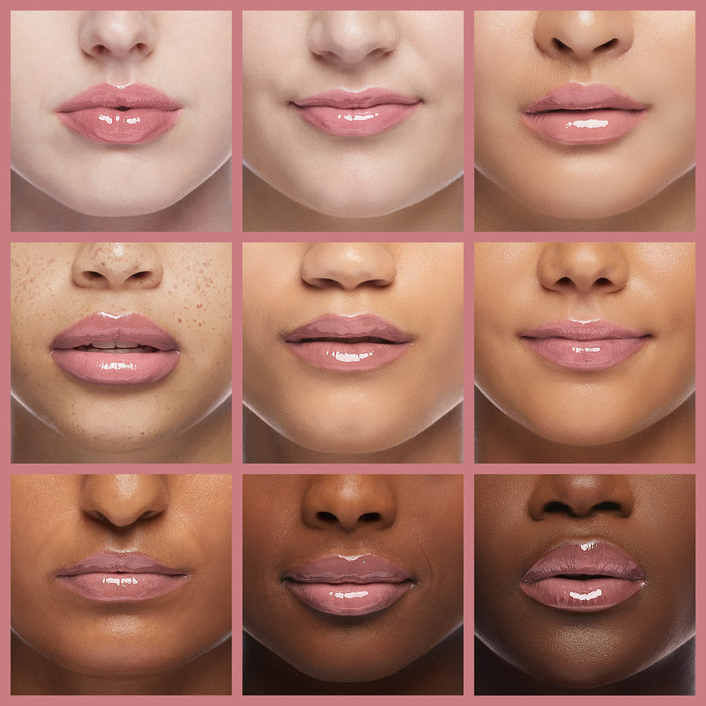 L'Oreal Paris gloss applied on lips flush shade enhancing volume and natural shine