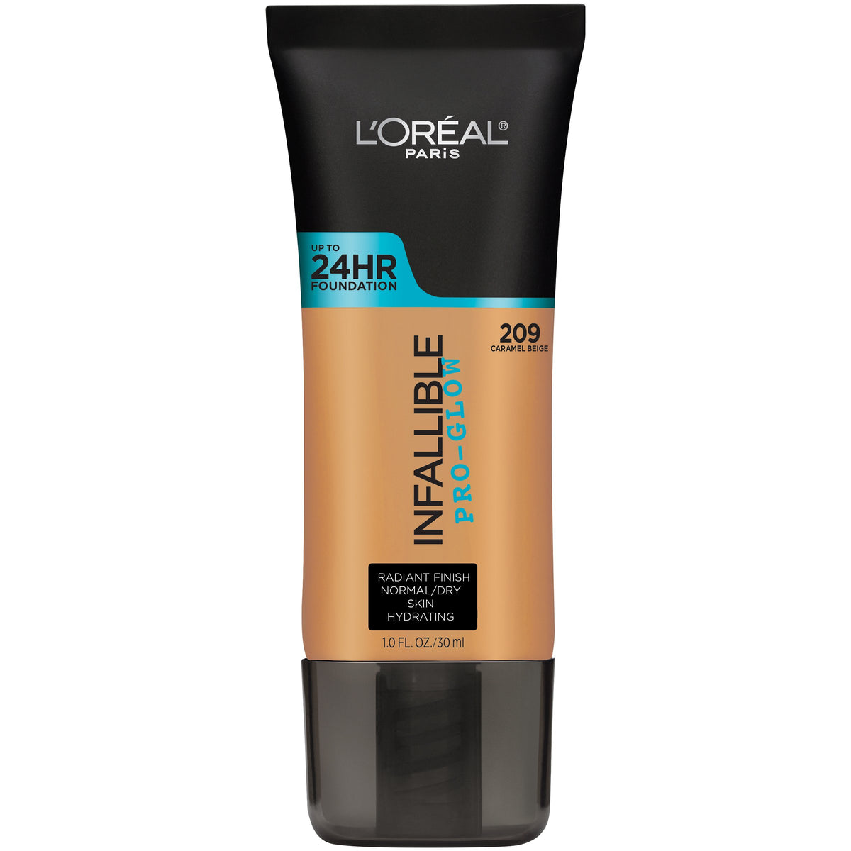 L'Oreal Paris front bottle showing label and shade for quick selection benefit
