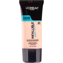 L'Oreal Paris front packaging showing shade Classic Ivory and longwear benefit