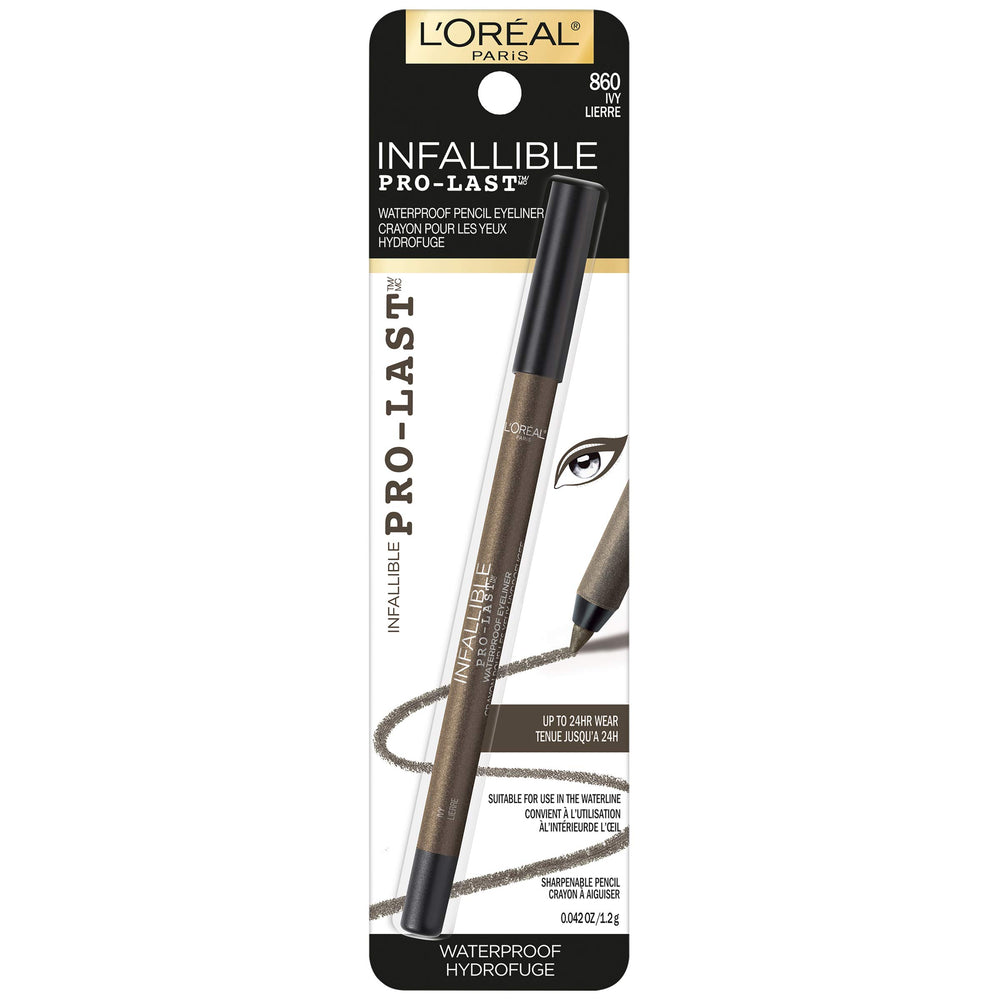 L'Oreal Paris close-up of pencil tip highlighting smooth creamy glide benefit