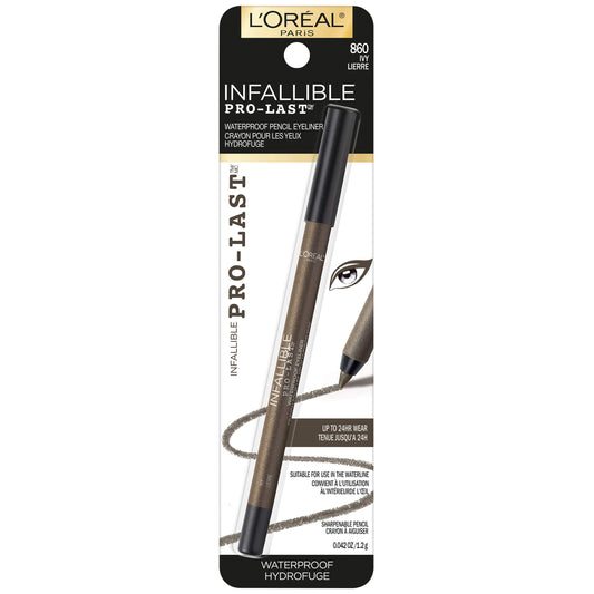 L'Oreal Paris close-up of pencil tip highlighting smooth creamy glide benefit