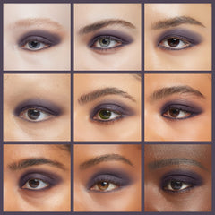 L'Oréal Paris swatch on skin showing vivid purple payoff and lasting color