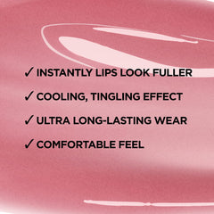 L'Oreal Paris gloss size comparison in hand to show compact travel-friendly benefit