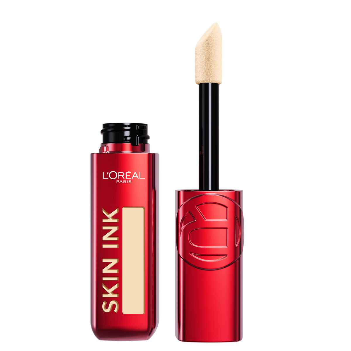 L'Oreal Paris front bottle showing label and applicator for longwear coverage
