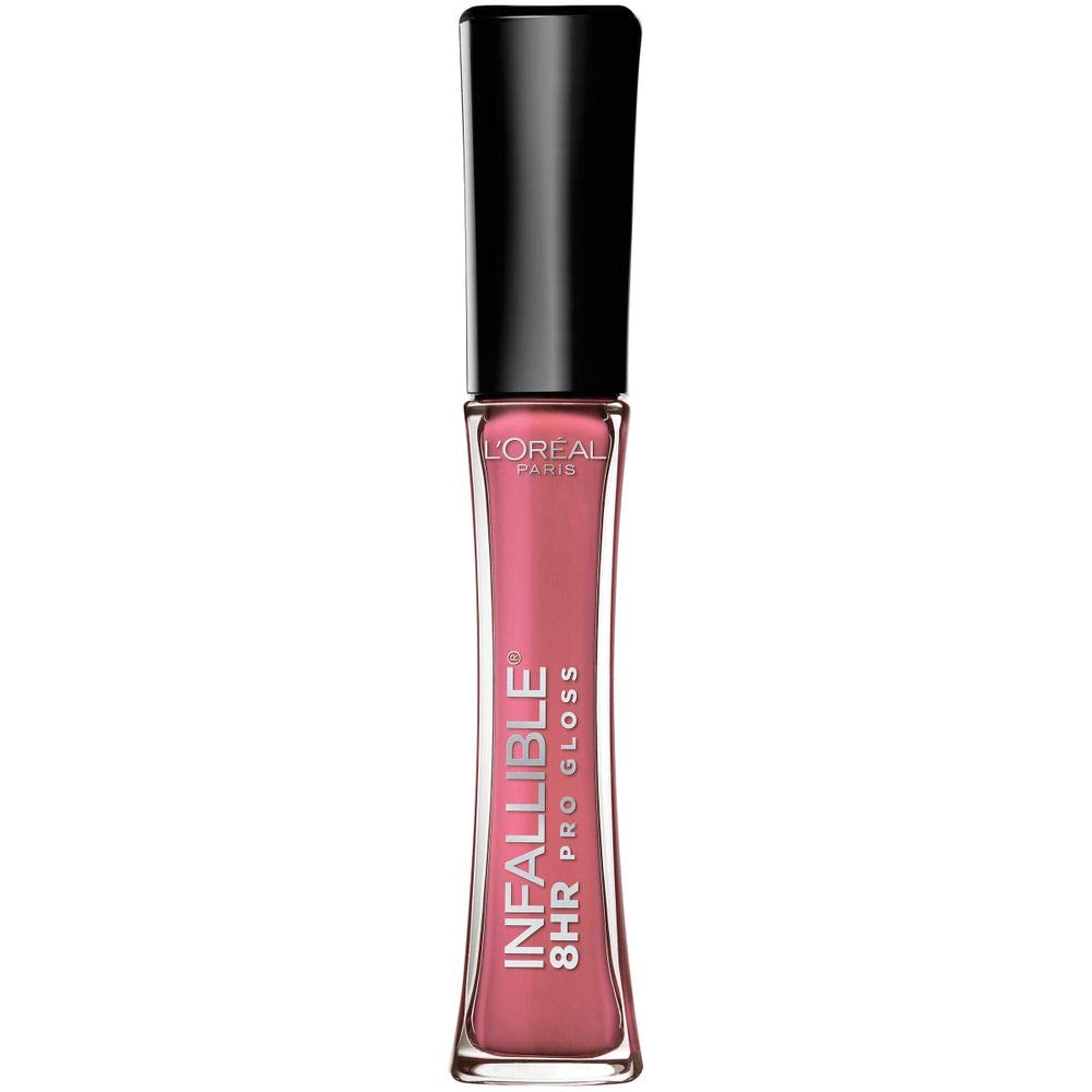 L'Oreal Paris front packaging showing Sunset gloss and benefits