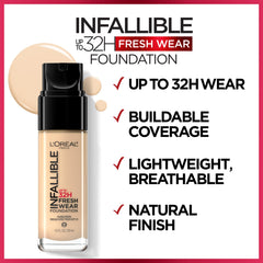 L'Oreal Paris foundation texture droplet close-up showing smooth blendability