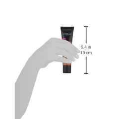 L'Oreal Paris foundation being buffed with brush demonstrating full coverage application