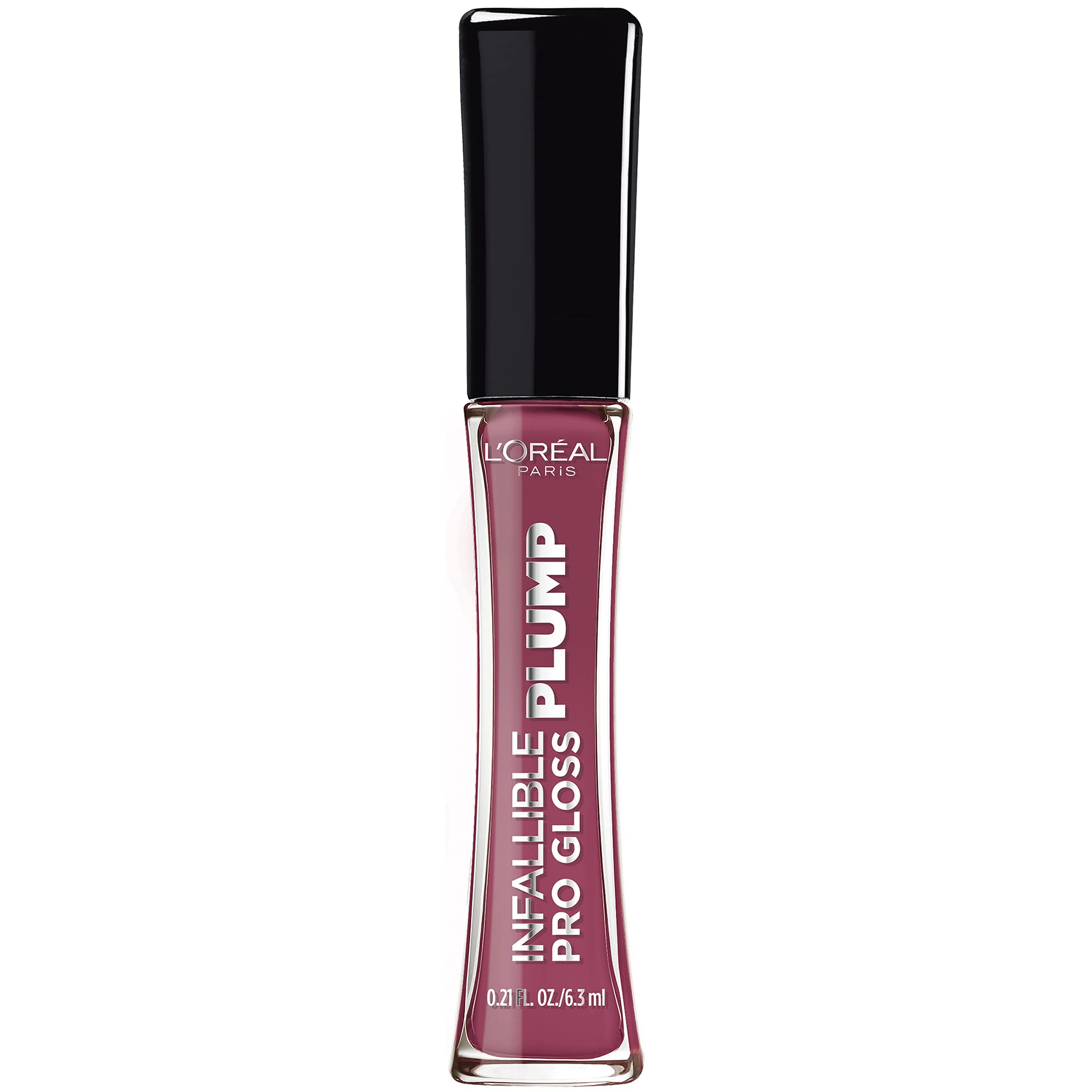 L'Oreal Paris front packaging showing True Berry gloss and branding benefit of clear shade display