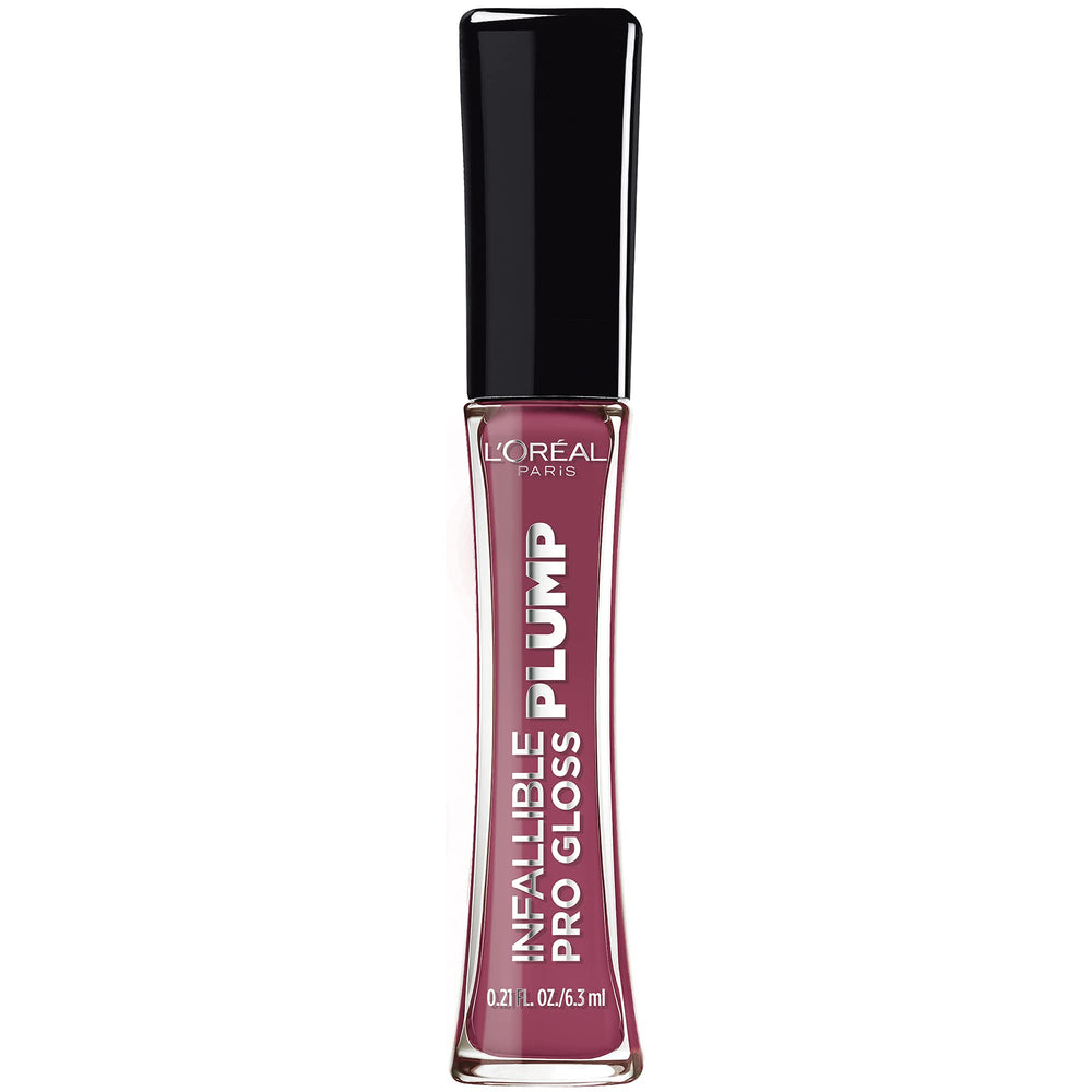 L'Oreal Paris front packaging showing True Berry gloss and branding benefit of clear shade display