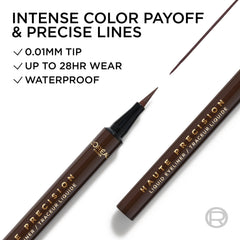 L'Oreal Paris single ink stroke demonstrating smooth, intense color payoff