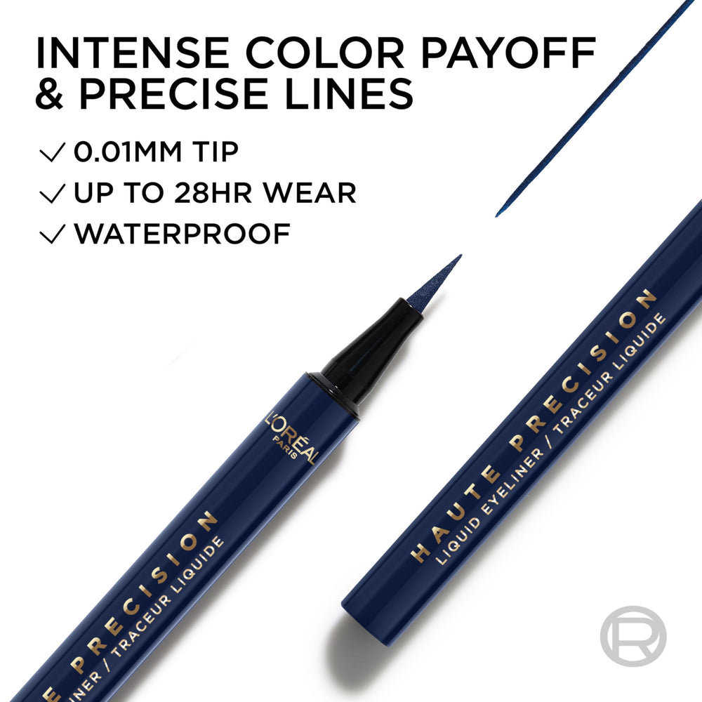 L'Oreal Paris smooth ink stroke on skin demonstrating intense pigmented payoff