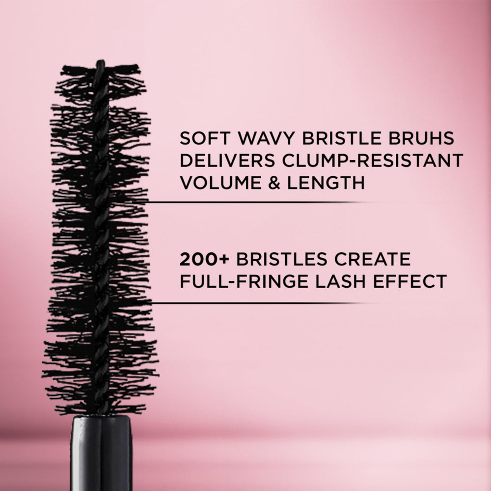 L'Oreal Paris before and after lashes showing fuller fringe