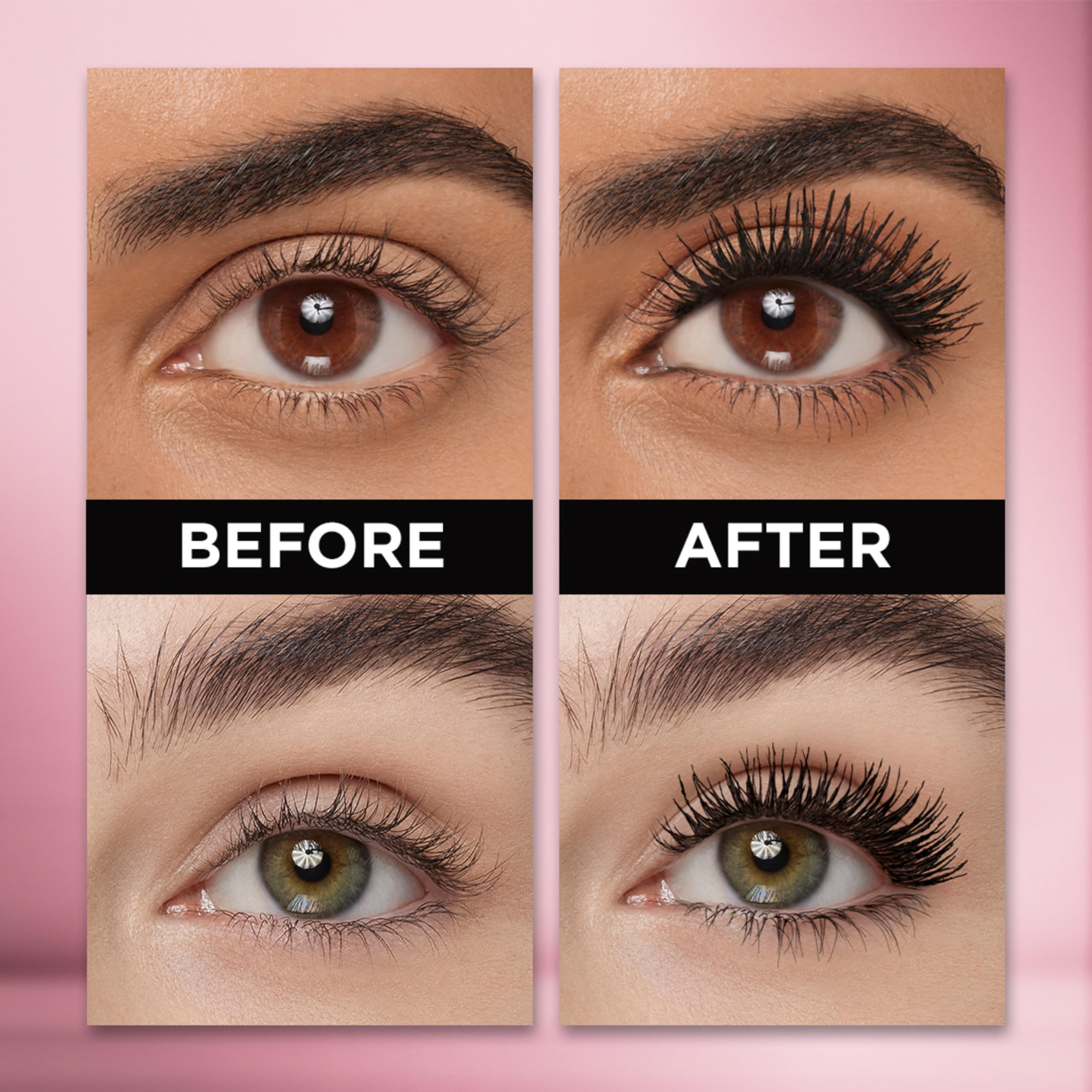 L'Oreal Paris soft wavy-bristle brush close-up delivering even formula pickup