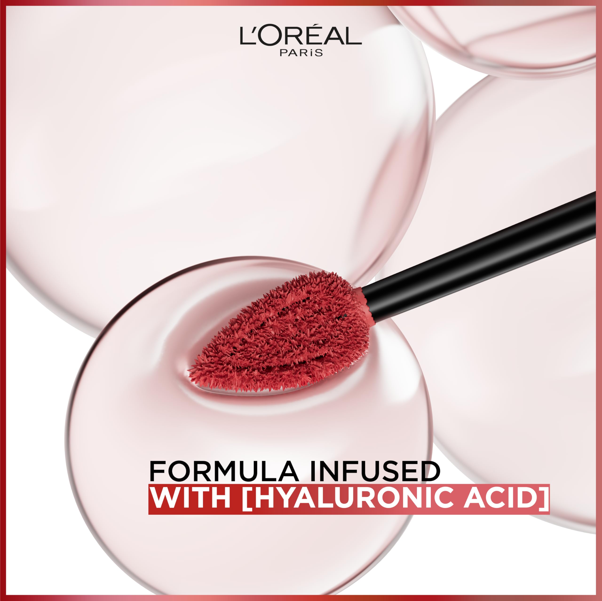 L'Oreal Paris Lazy Sunday 150 swiped on lips showing bold matte payoff
