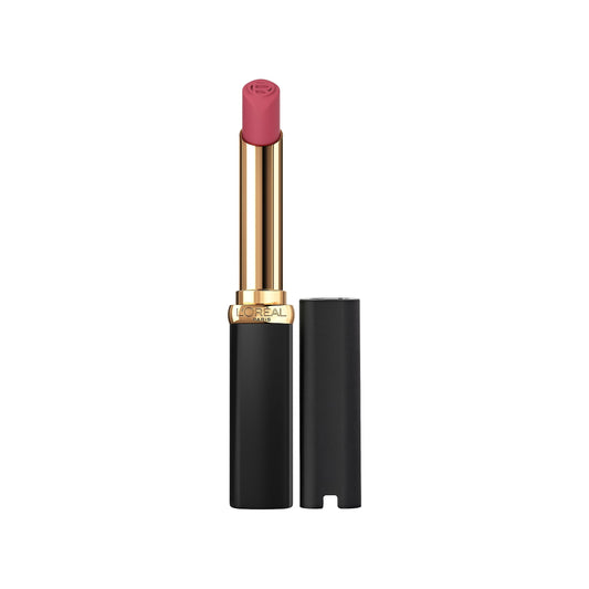 L'Oreal Paris lipstick front packaging showing shade and sleek tube, easy identification benefit