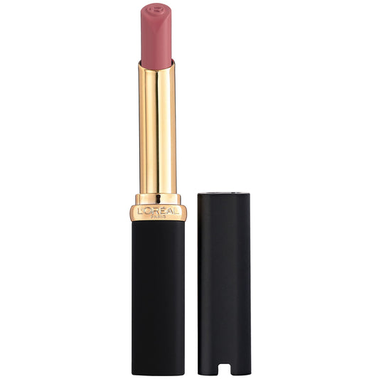 L'Oreal Paris front packaging view showing shade and sleek design benefit: easy identify