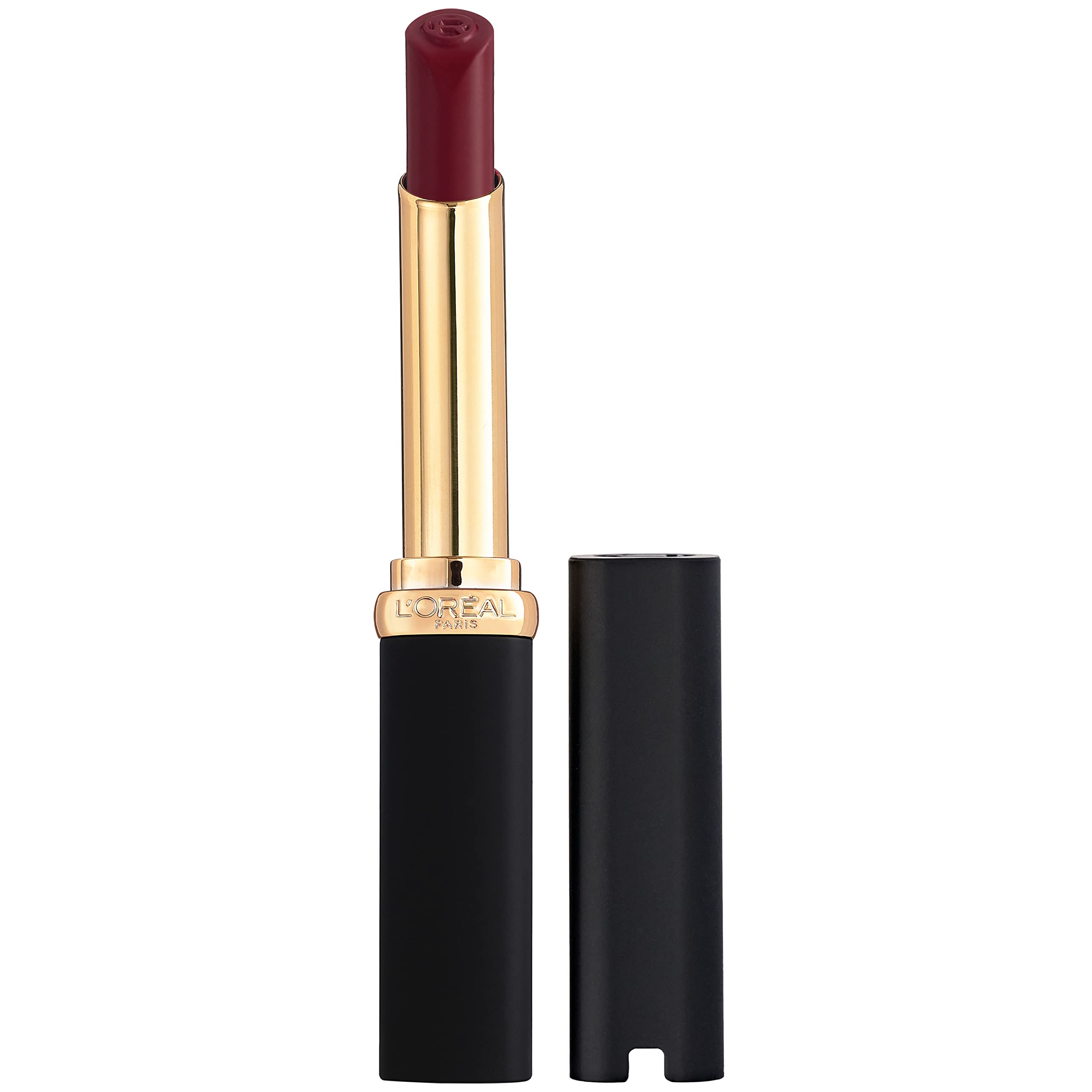 L'Oreal Paris front packaging showing Le Plum Dominant and product benefit
