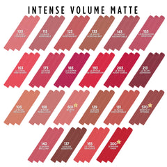 L'Oreal Paris multiple swatches showing Le Plum Dominant among other shades