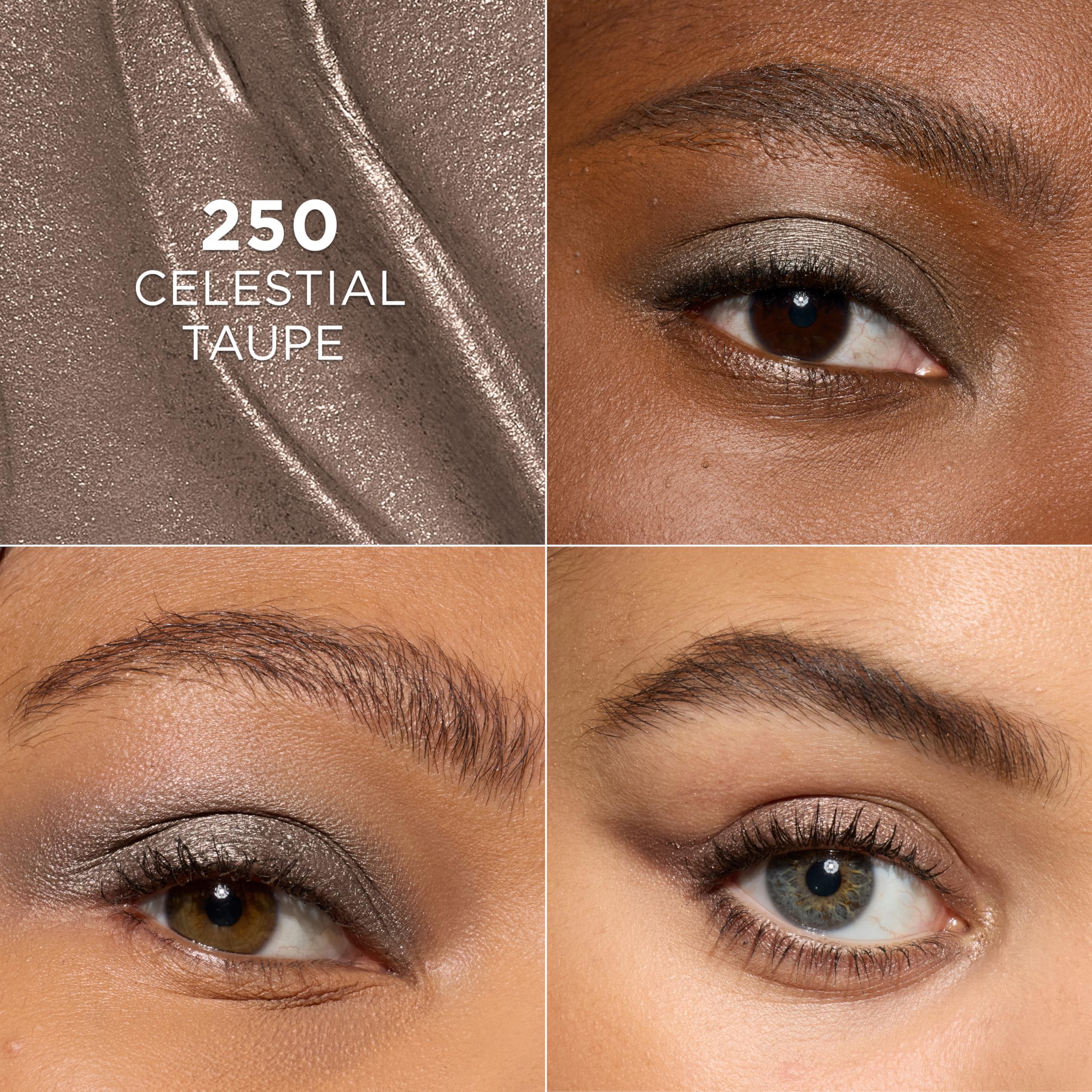 L'Oreal Paris le shadow stick blended lid look demonstrating even color and soft diffusion