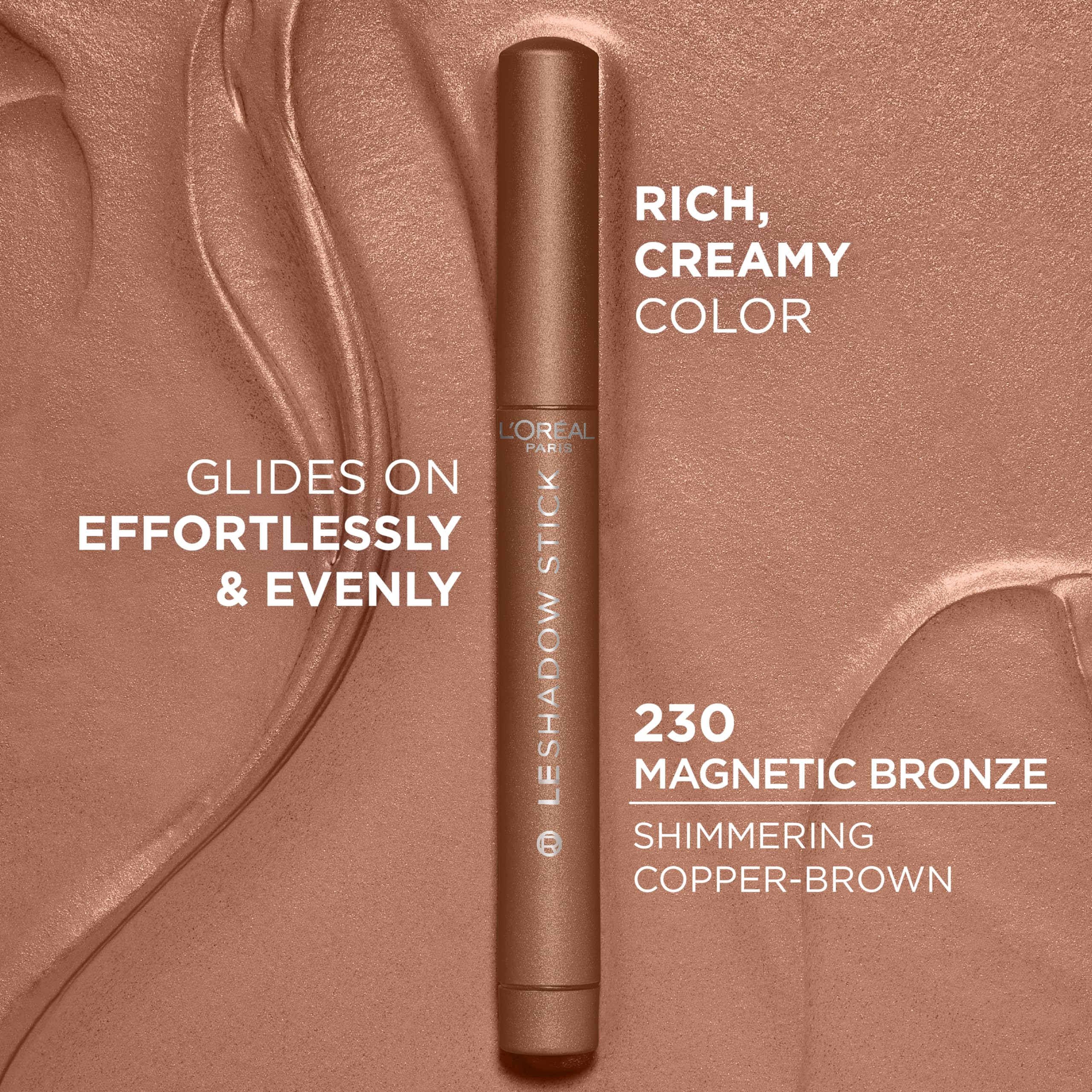 L'Oreal Paris stick cap off revealing creamy tip for precise application
