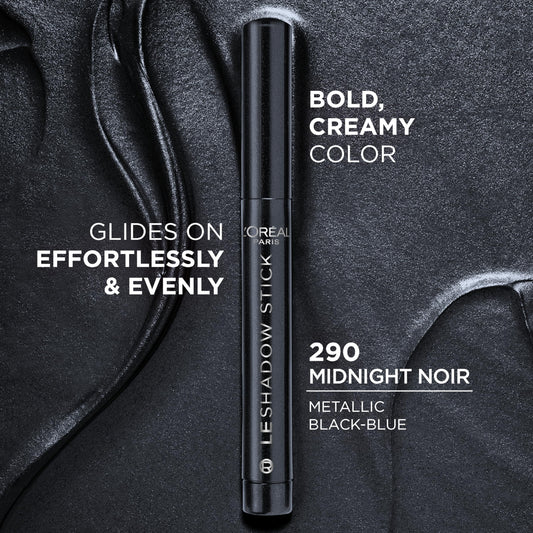 L'Oreal Paris Le Shadow Stick cap removed showing creamy tip for easy application