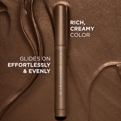 L'Oreal Paris swatch of Brown Abyss on arm showing true-to-tone pigmentation benefit
