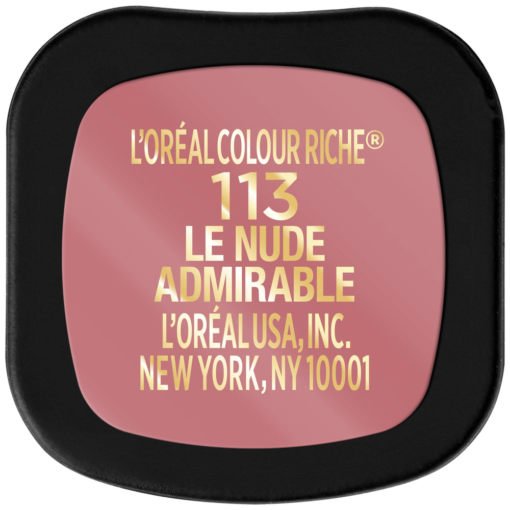 L'Oreal Paris lipstick in a clutch lifestyle shot showing everyday use benefit: on-the-go