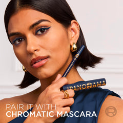 L'Oreal Paris lifestyle image of evening makeup showing vibrant, smudge-proof look