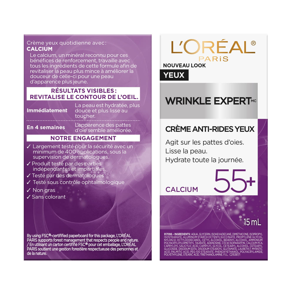 L'Oreal Paris mature woman applying cream showing comfortable daily use