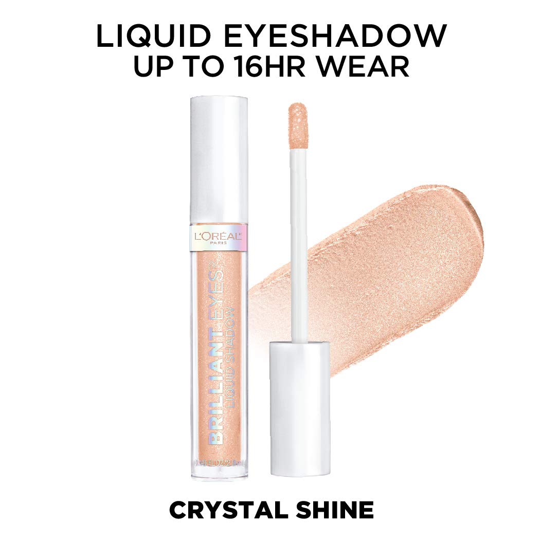 Texture close-up of L'Oreal Paris liquid shadow showing smooth glide and non-greasy finish