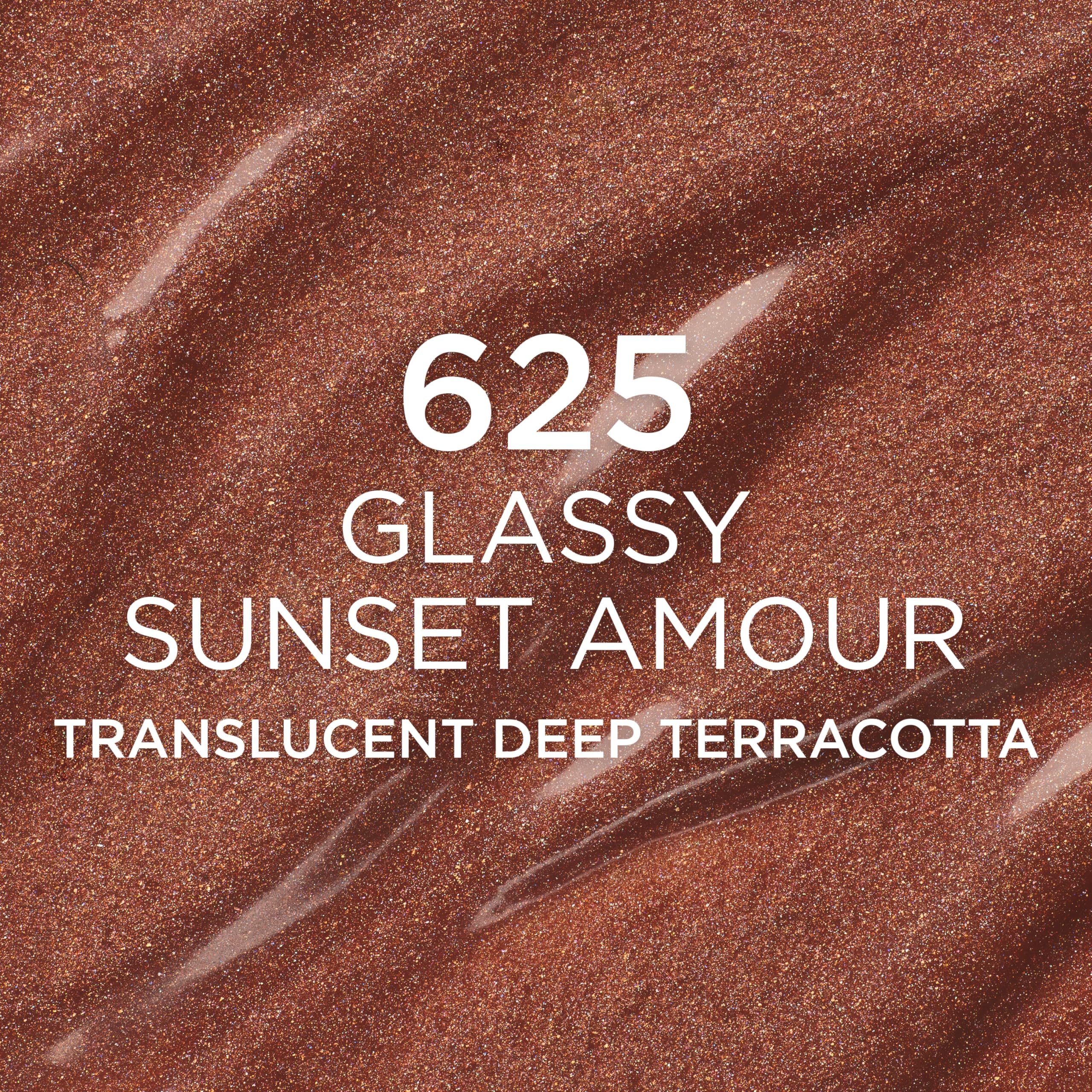 L'Oreal Paris Lumi Le Glass Stick open with a swatch on skin for instant reflective glow