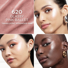 L'Oreal Paris texture swipe on skin illustrating smooth blendability and glow
