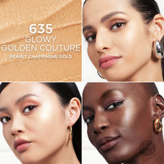 L'Oreal Paris application closeup on cheekbone for targeted luminous highlight benefit