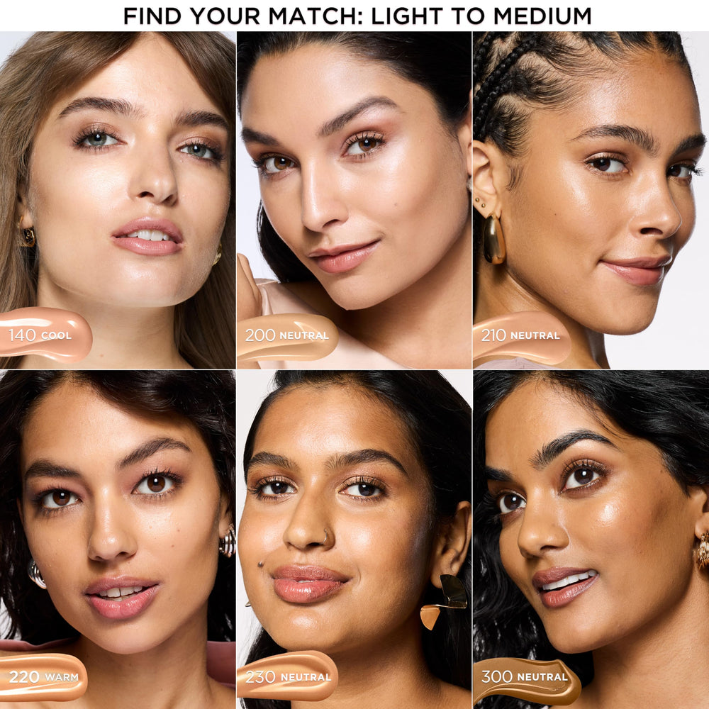 L'Oreal Paris close-up of reflective pearls and blurring pigments delivering luminosity