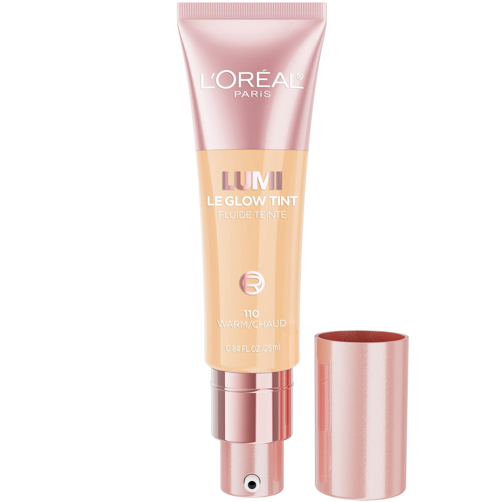 L'Oreal Paris bottle front view showing compact 0.85 fl oz packaging benefit easy travel