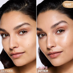 L'Oreal Paris close-up of tint texture droplet demonstrating lightweight hydration