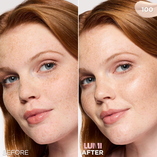 L'Oreal Paris tint being dispensed as a droplet, highlighting easy application