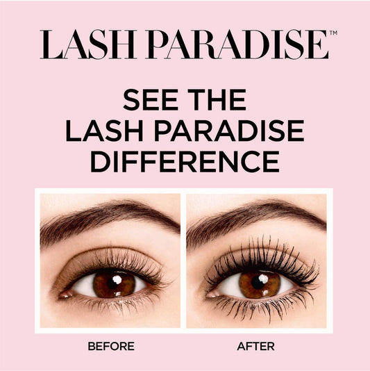 L'Oreal Paris brush close-up showing soft wavy bristles and even coating